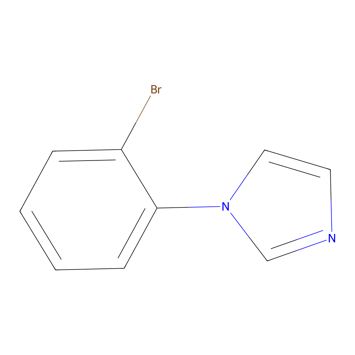 1-(2-Bromophenyl)-1H-imidazole molecular structure, CAS 190198-35-7