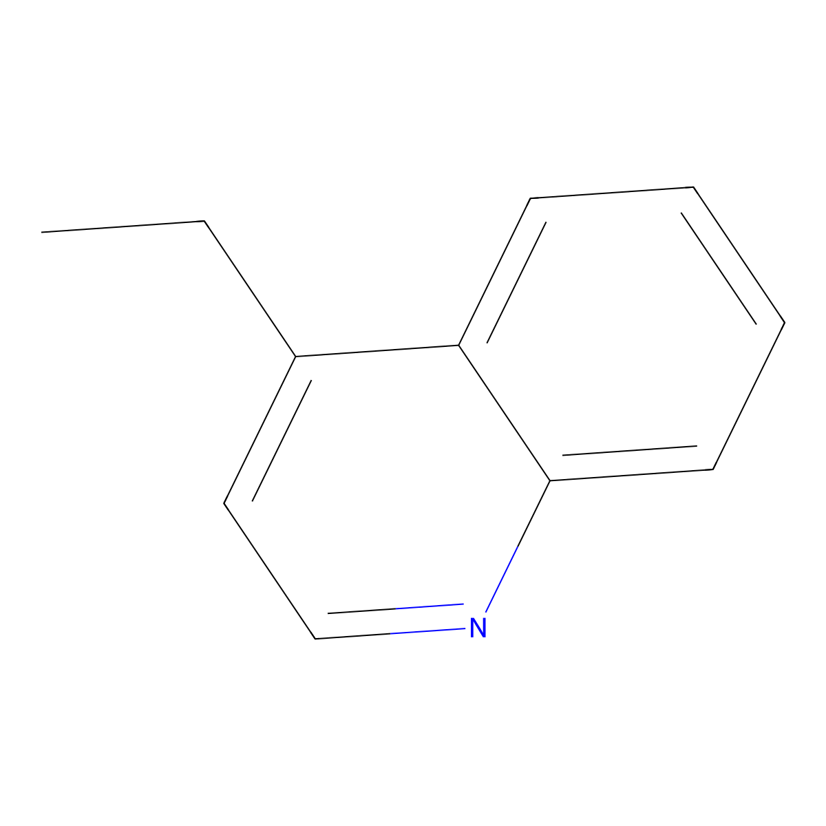 4-Ethylquinoline molecular structure, CAS 19020-26-9