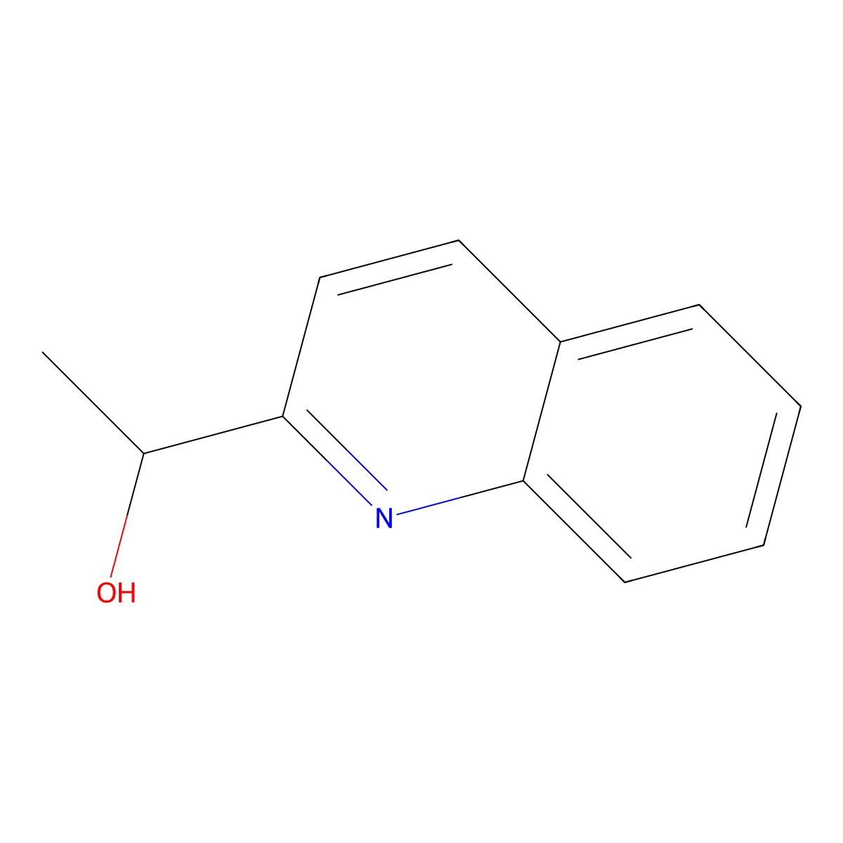 1-(Quinolin-2-yl)ethanol molecular structure, CAS 19020-29-2