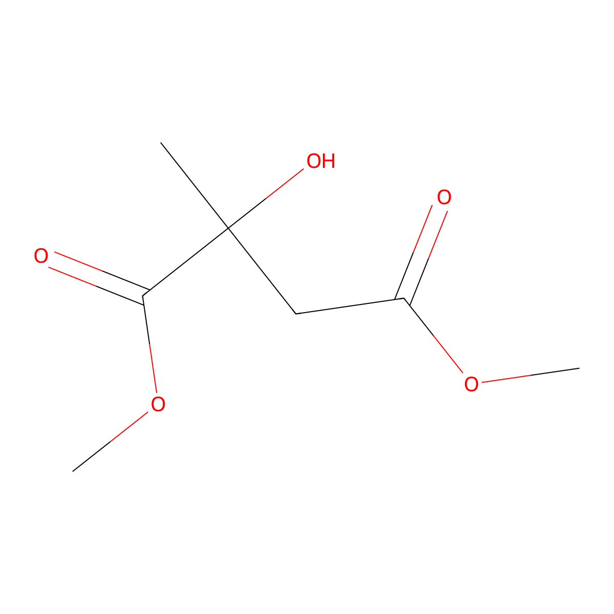 1,4-Dimethyl 2-hydroxy-2-methylbutanedioate molecular structure, CAS 19020-62-3