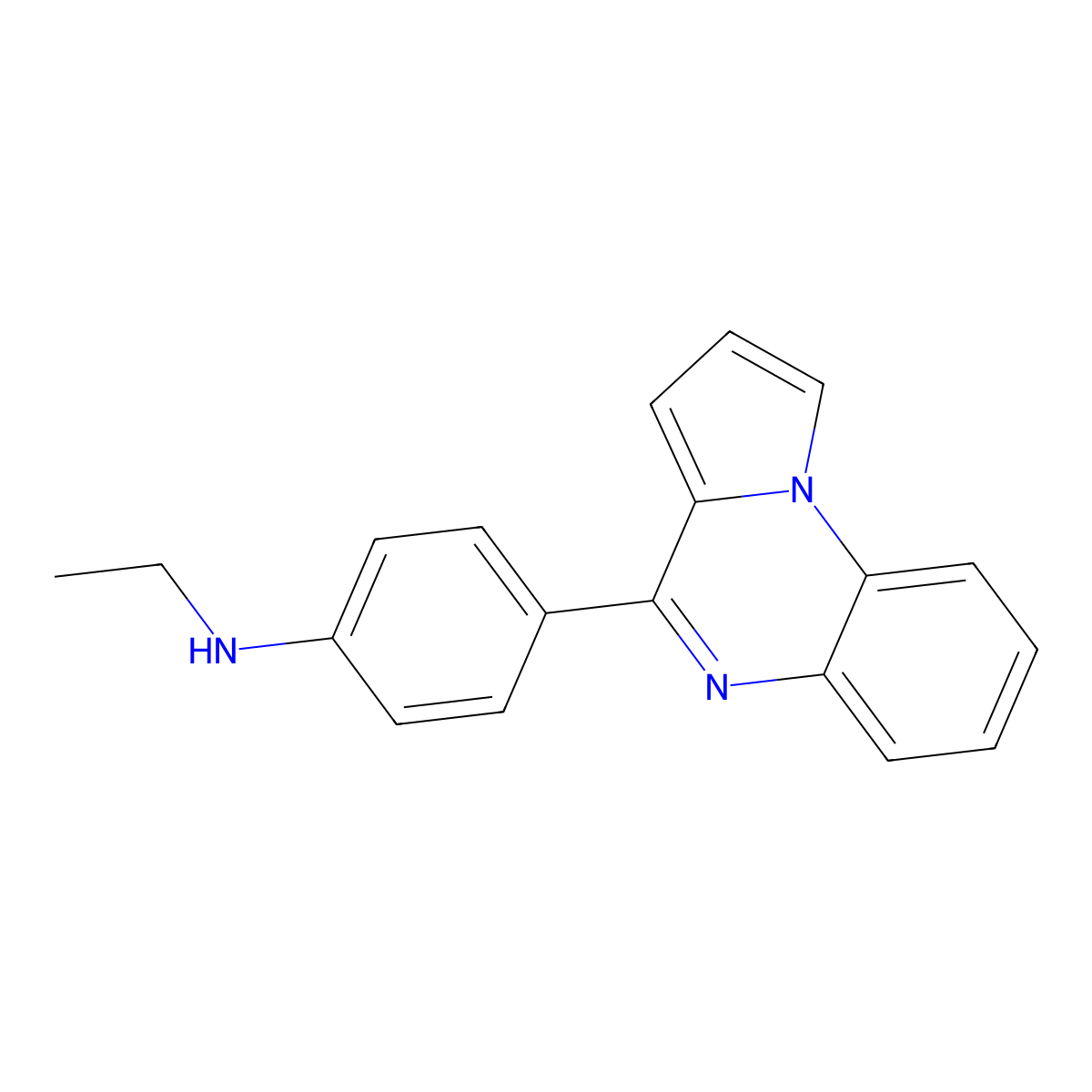 N-Ethyl-4-(pyrrolo[1,2-a]quinoxalin-4-yl)aniline molecular structure, CAS 1902146-75-1