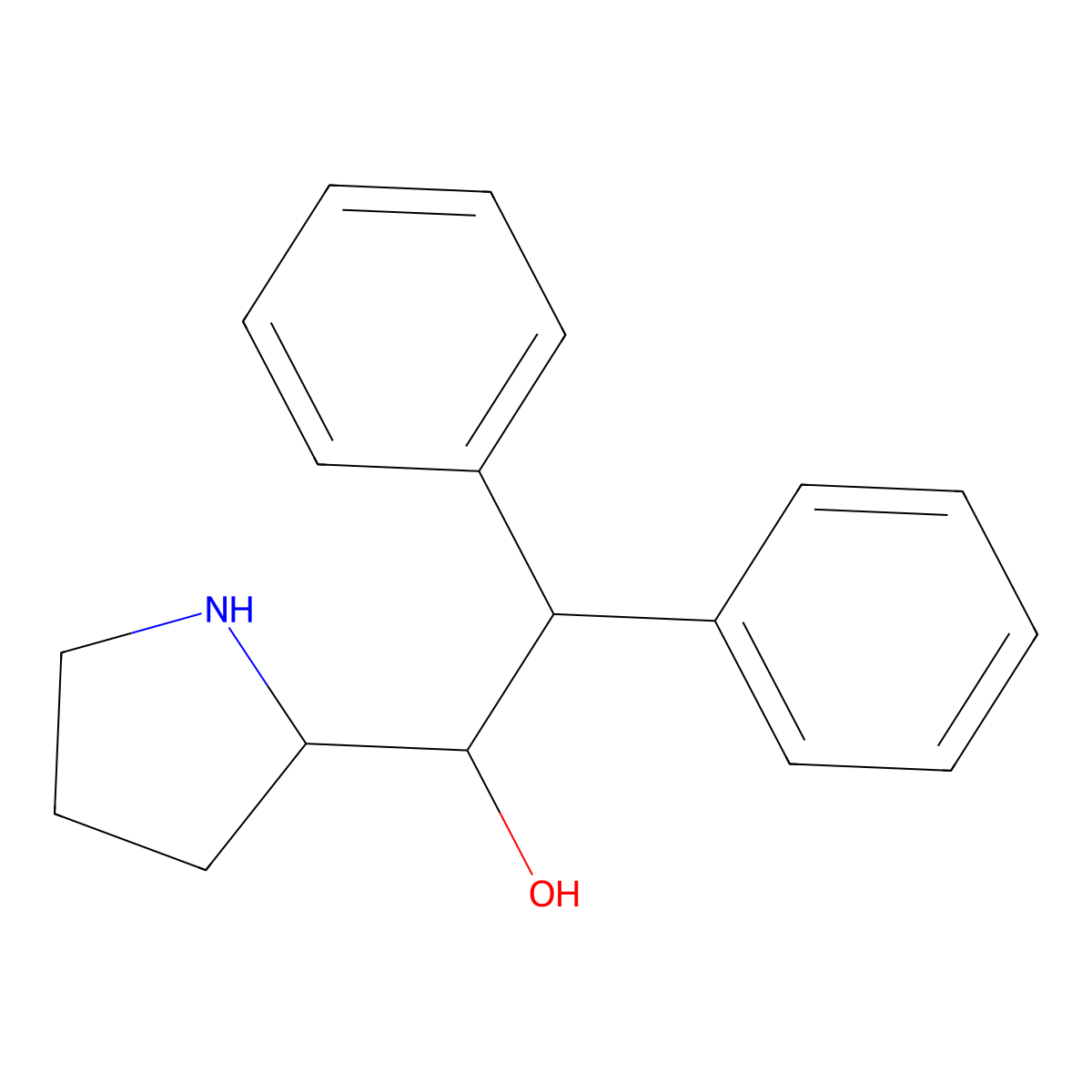 (s)-alpha,alpha-Diphenylmethylprolinol molecular structure, CAS 1902258-10-9