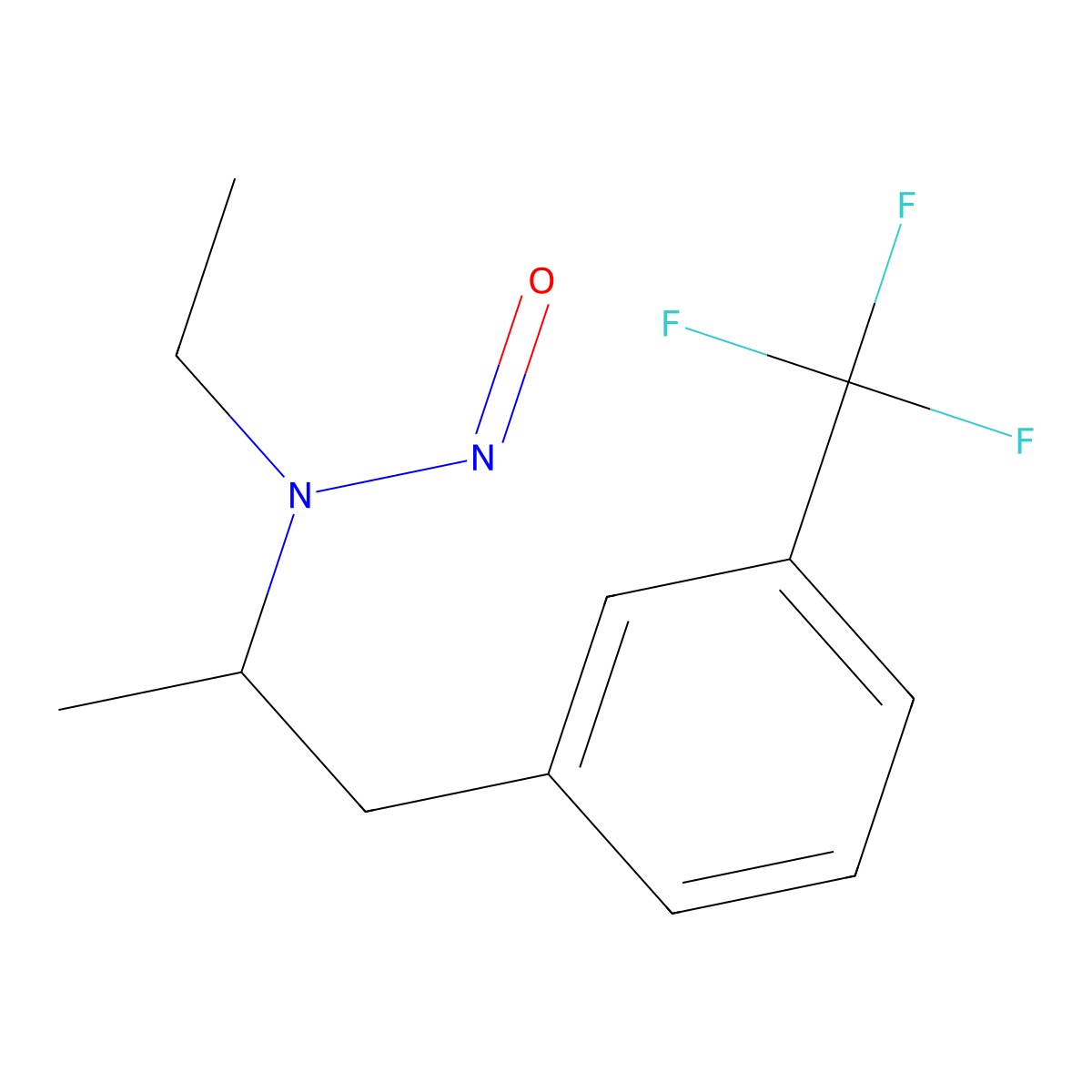 N-Nitrosofenfluramine molecular structure, CAS 19023-40-6