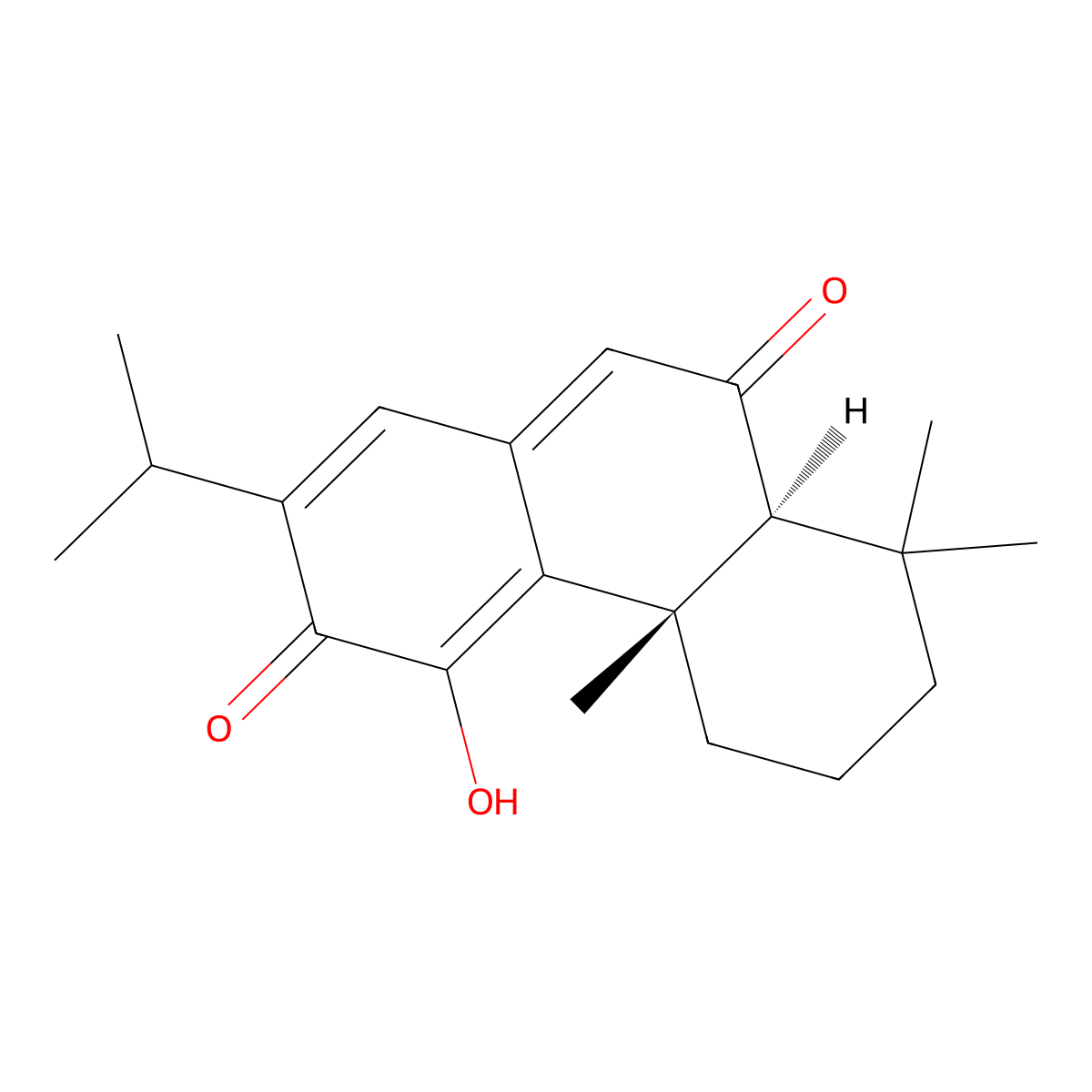 Taxodione molecular structure, CAS 19026-31-4