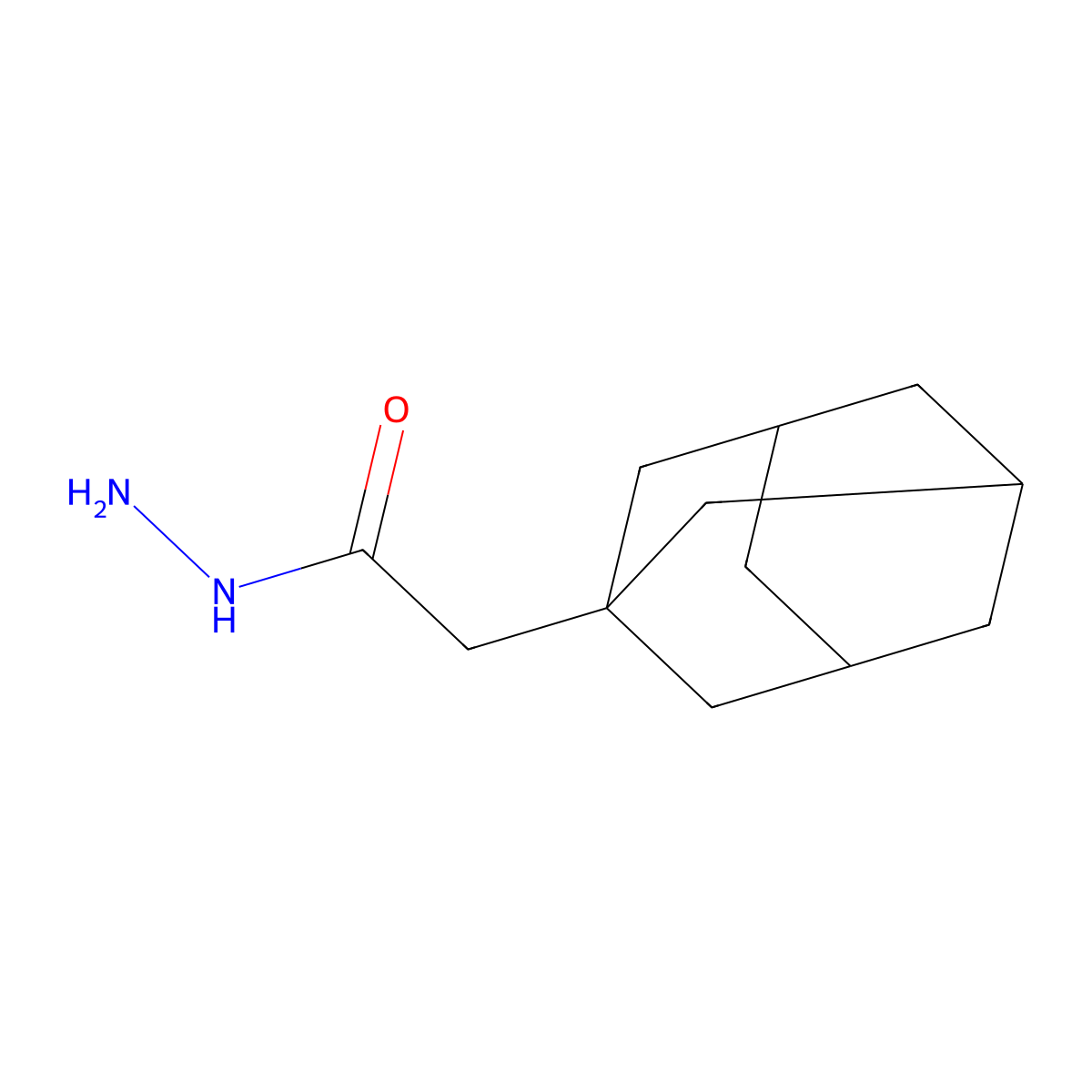 1-Adamantaneacetic hydrazide molecular structure, CAS 19026-80-3