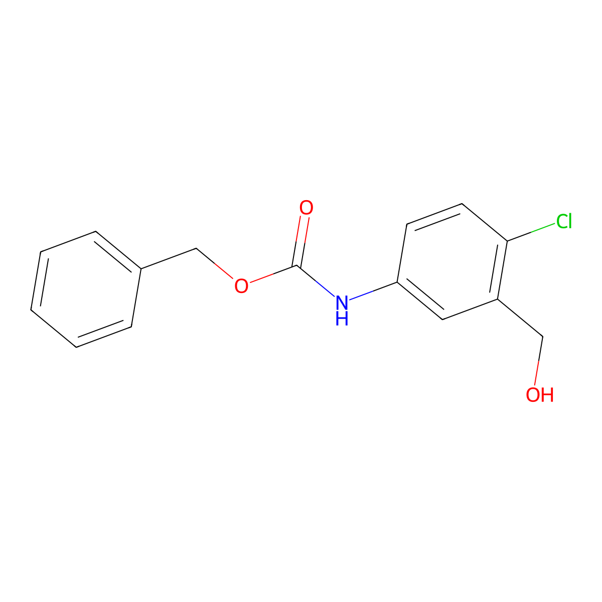benzyl N-[4-chloro-3-(hydroxymethyl)phenyl]carbamate molecular structure, CAS 190270-15-6