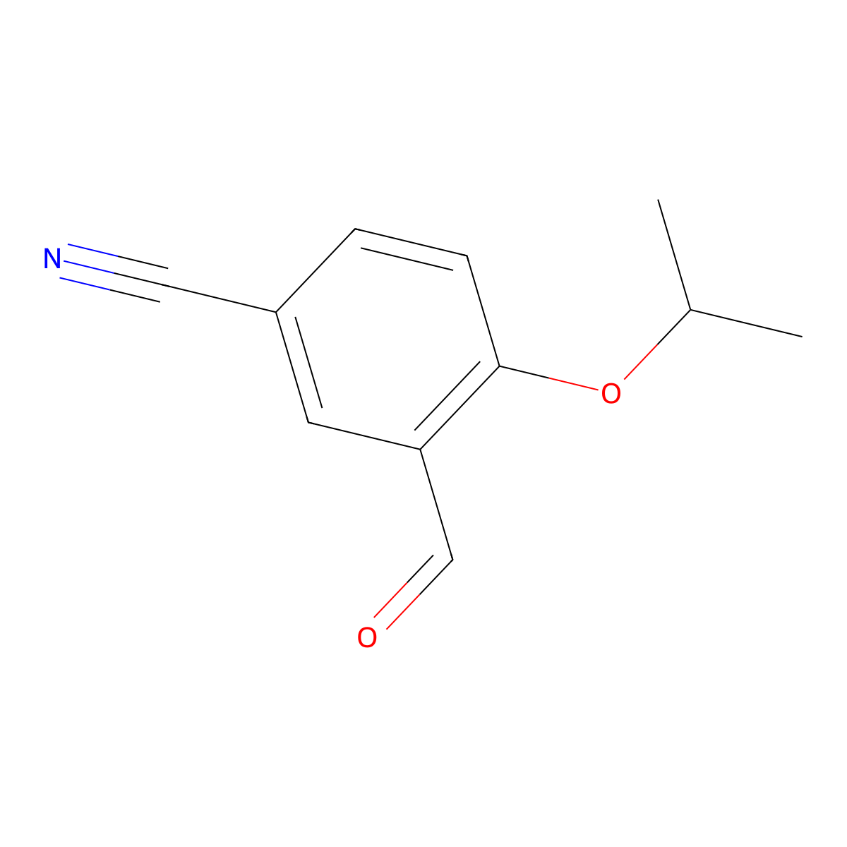 5-Cyano-2-isopropoxy-benzaldehyde molecular structure, CAS 190270-92-9