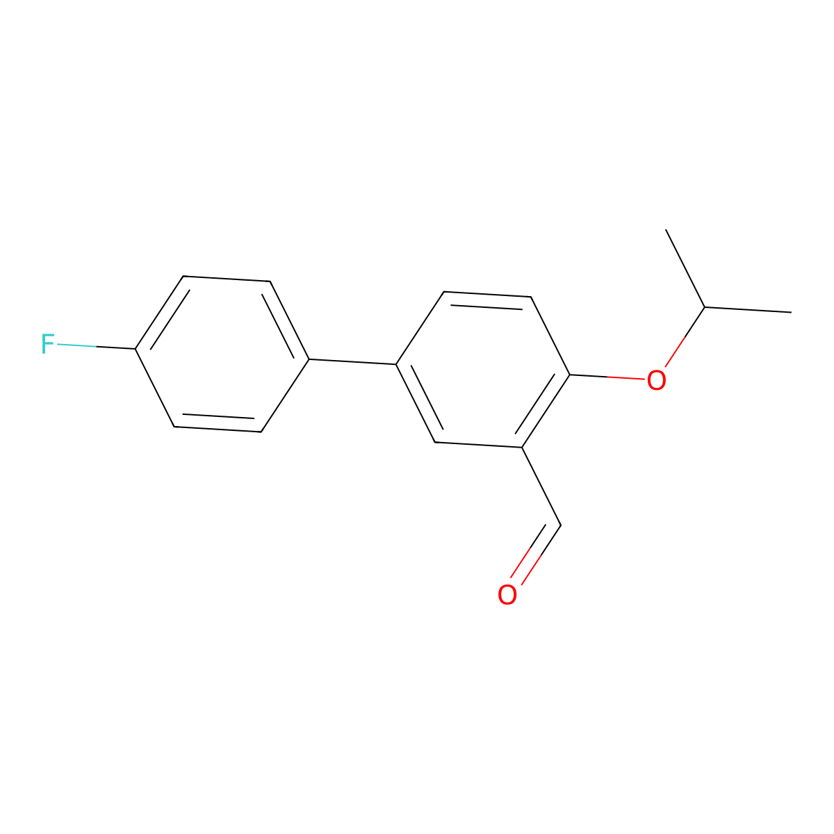 2-Isopropoxy-5-(4-fluorophenyl)-benzaldehyde molecular structure, CAS 190270-93-0