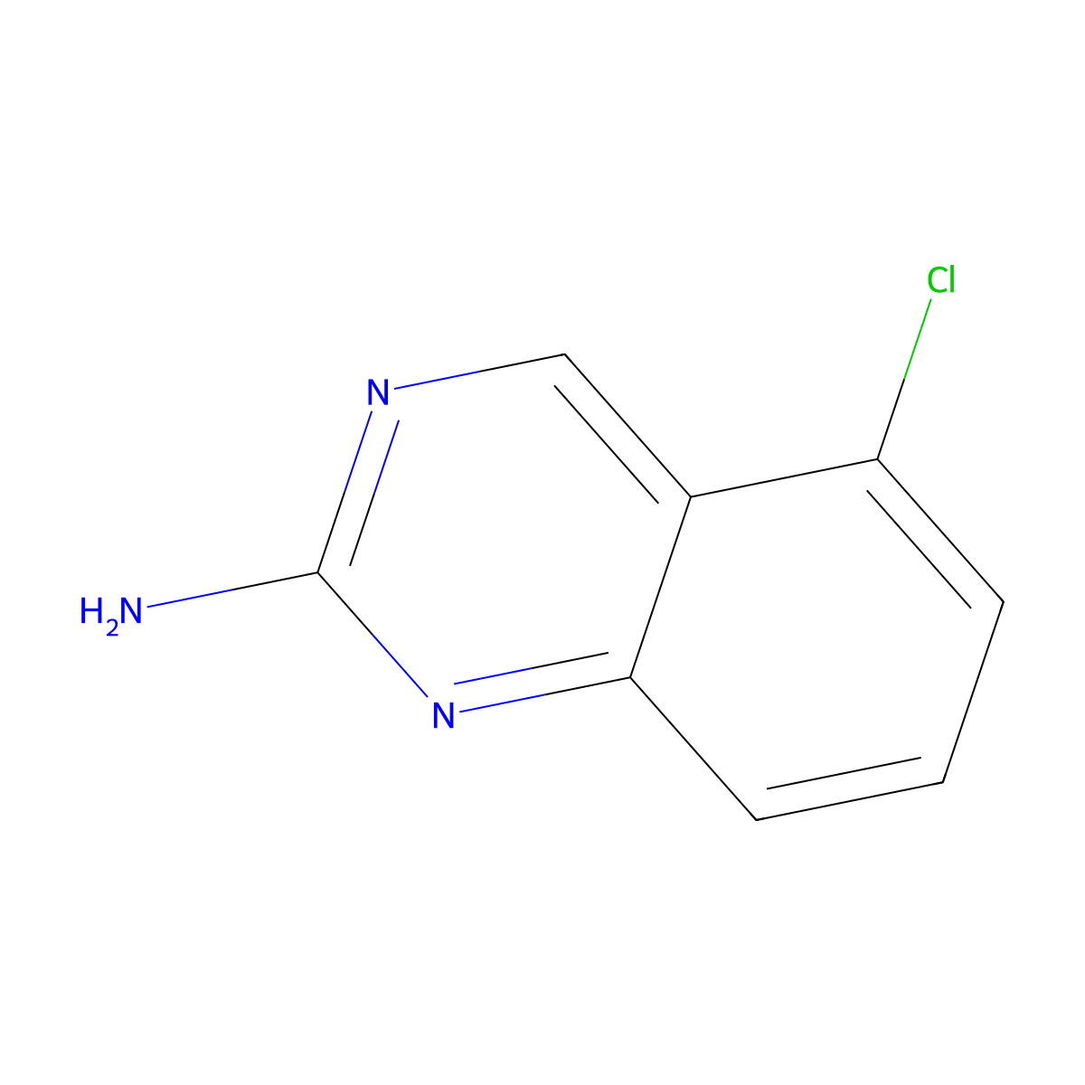 2-Amino-5-chloroquinazoline molecular structure, CAS 190273-70-2