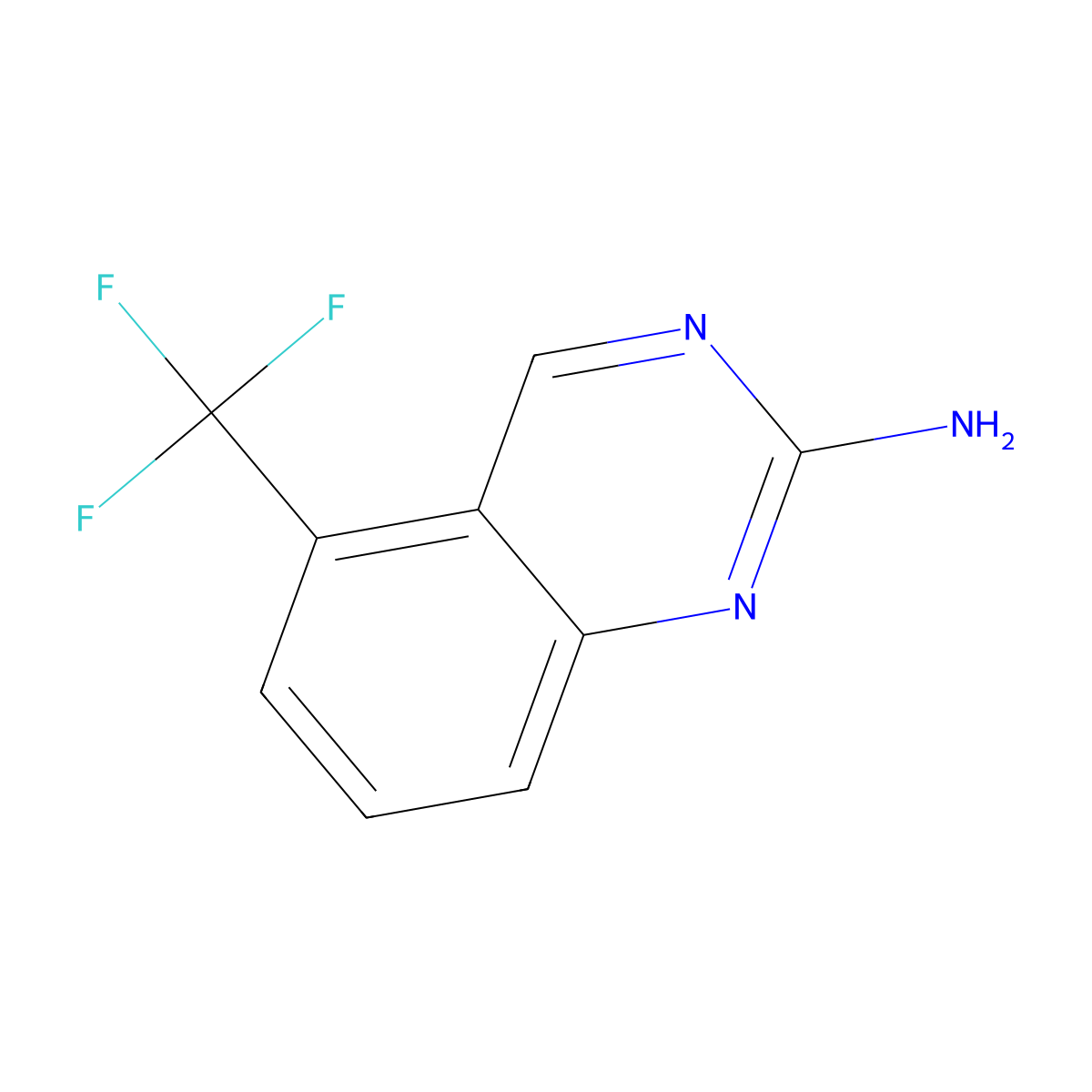 5-(Trifluoromethyl)quinazolin-2-amine molecular structure, CAS 190273-74-6