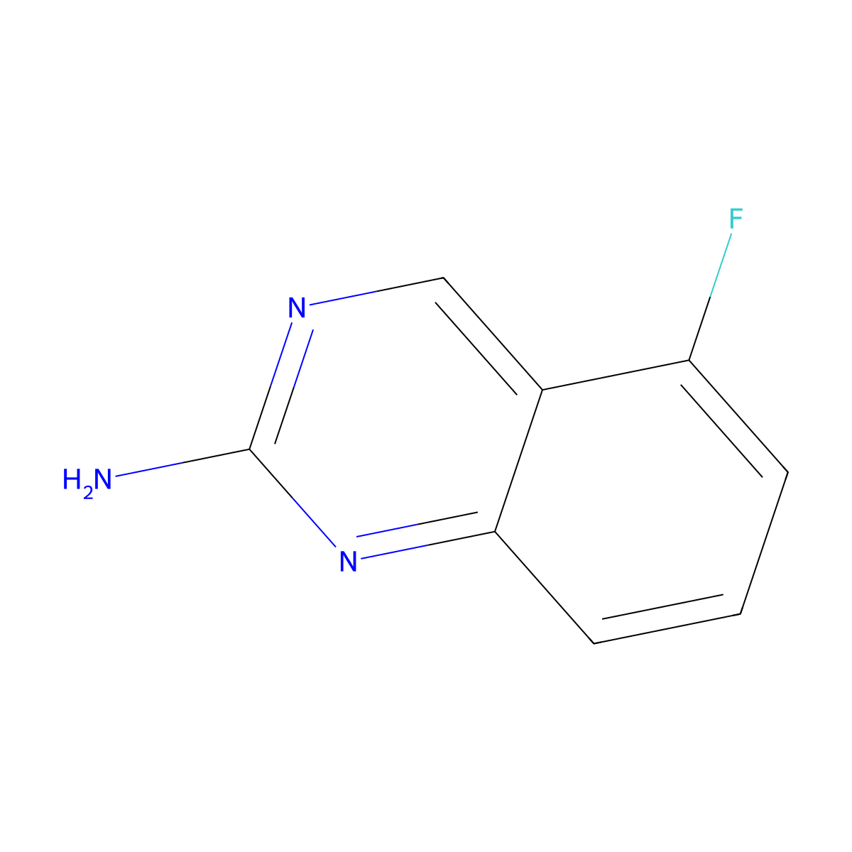 5-Fluoroquinazolin-2-amine molecular structure, CAS 190273-81-5