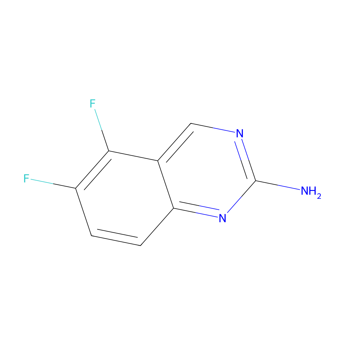 5,6-Difluoroquinazolin-2-amine molecular structure, CAS 190273-85-9