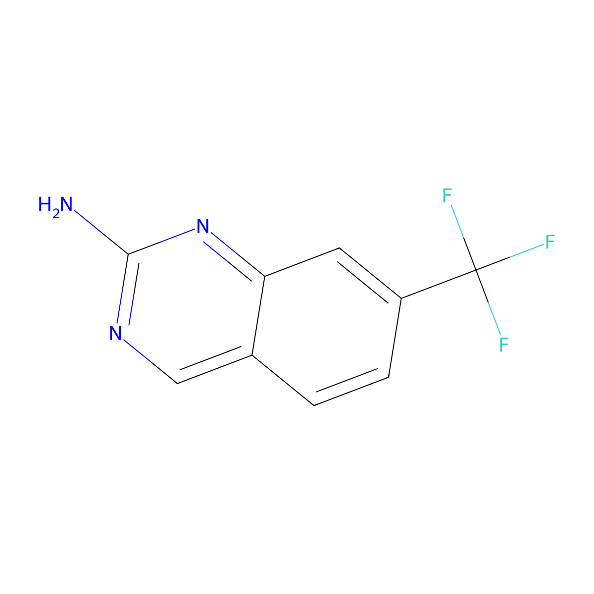 7-(Trifluoromethyl)quinazolin-2-amine molecular structure, CAS 190274-20-5