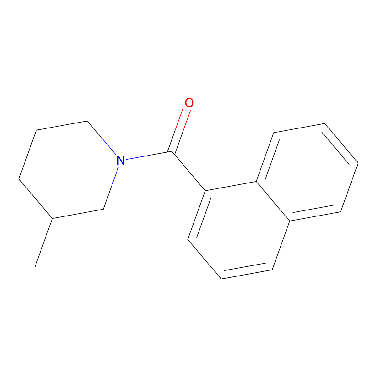 [(3S)-3-Methylpiperidin-1-yl](naphthalen-1-yl)methanone molecular structure, CAS 190275-96-8