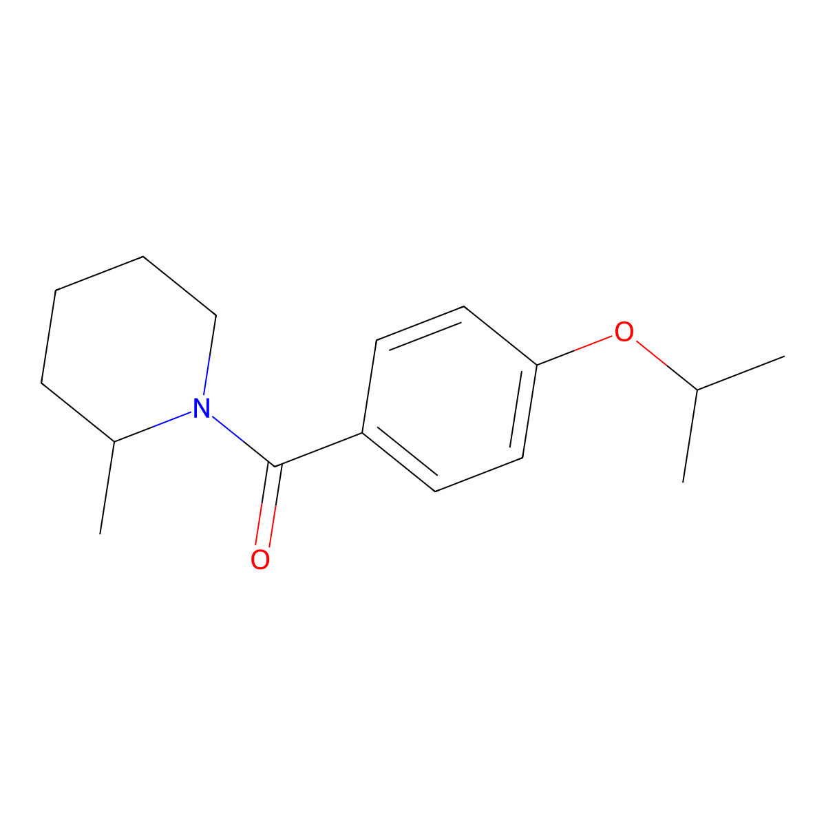 [4-(1-Methylethoxy)phenyl](2-methyl-1-piperidinyl)methanone molecular structure, CAS 1902754-50-0