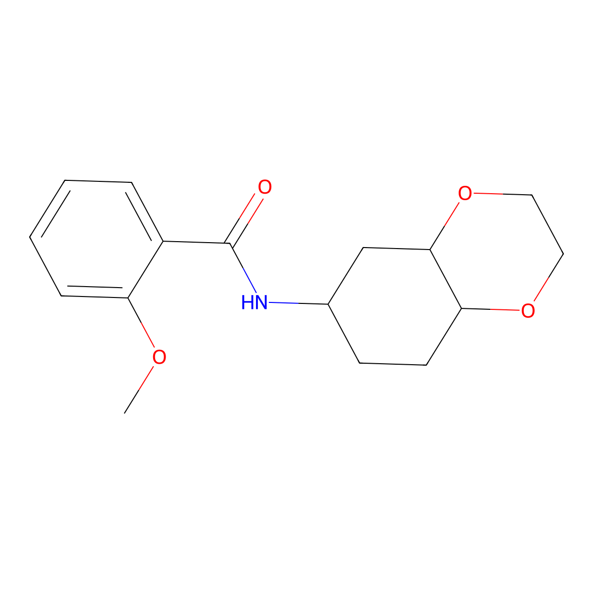 2-methoxy-N-(octahydrobenzo[b][1,4]dioxin-6-yl)benzamide molecular structure, CAS 1902893-57-5