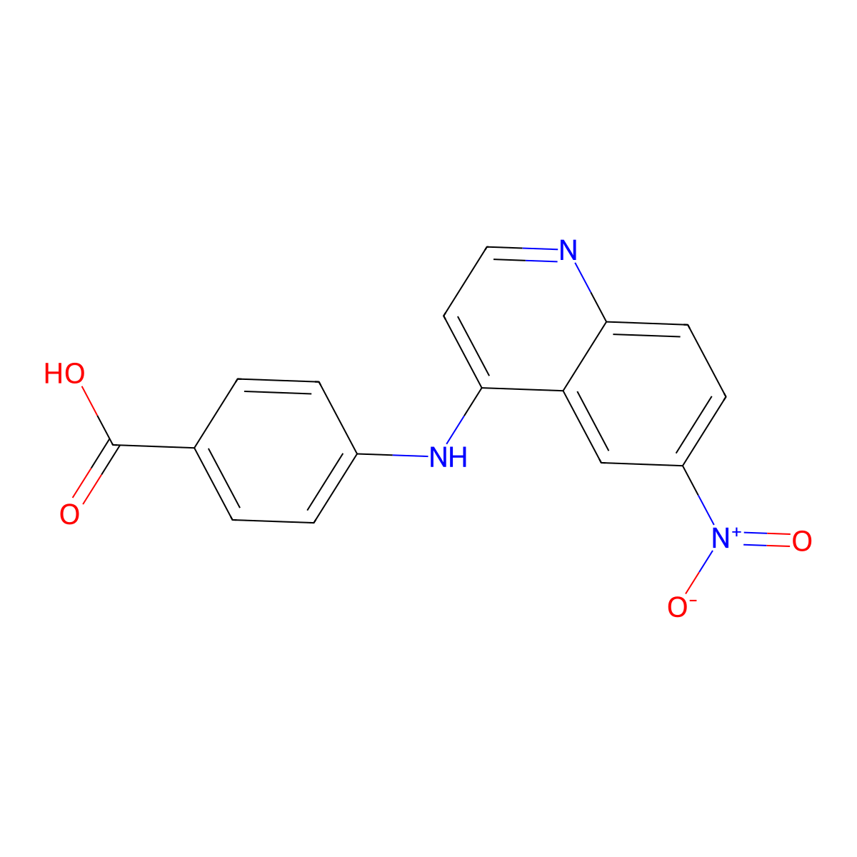 4-[(6-nitro-4-quinolinyl)amino]Benzoic acid molecular structure, CAS 1902904-99-7