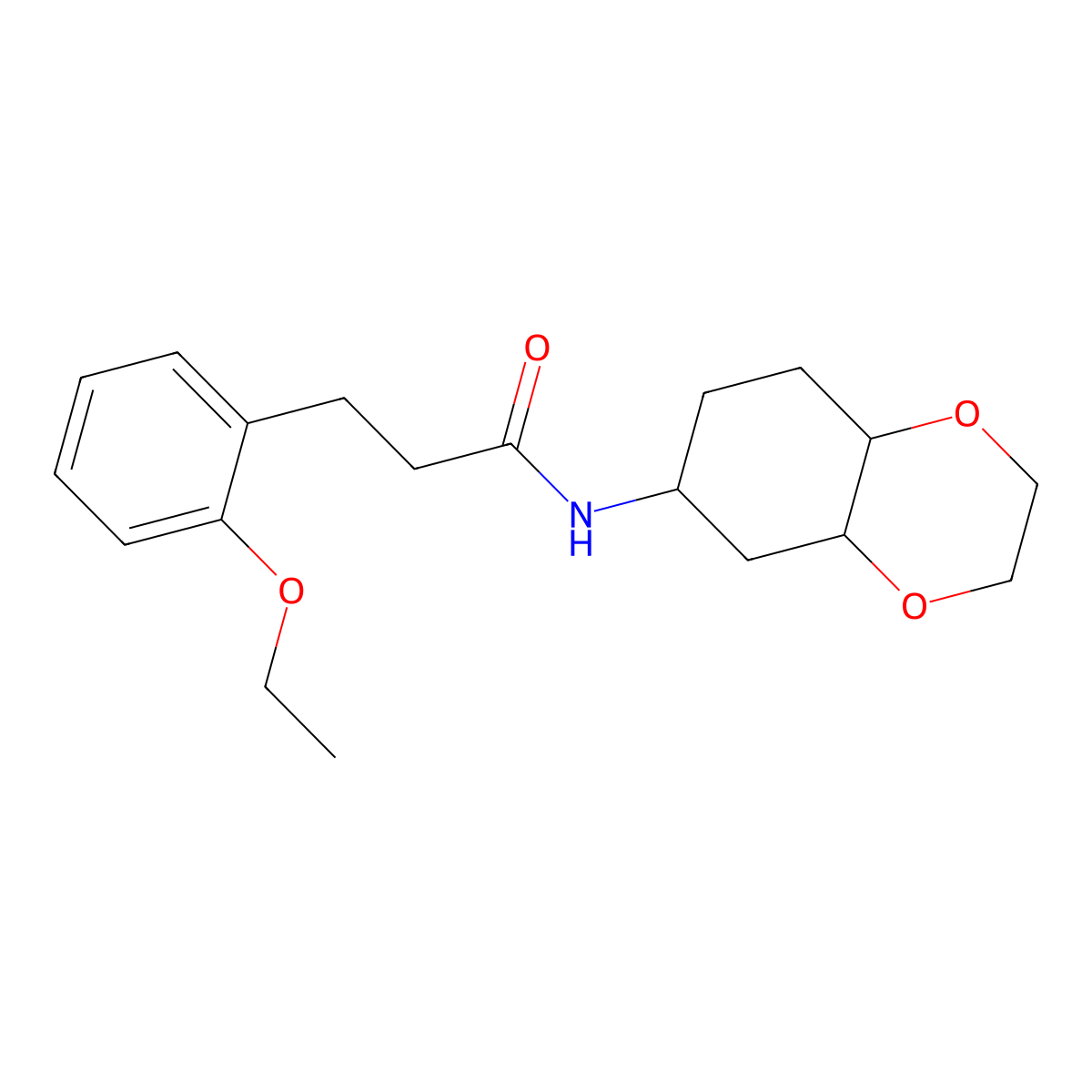 3-(2-ethoxyphenyl)-N-(octahydrobenzo[b][1,4]dioxin-6-yl)propanamide molecular structure, CAS 1902906-89-1