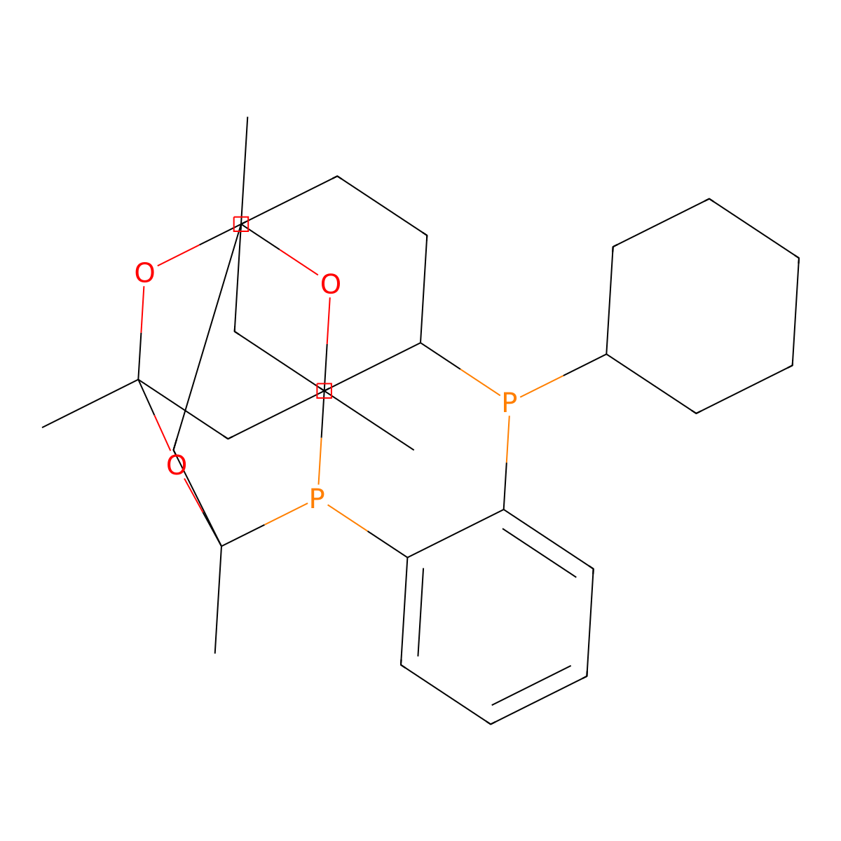 8-(2-(Dicyclohexylphosphaneyl)phenyl)-1,3,5,7-tetramethyl-2,4,6-trioxa-8-phosphaadamantane molecular structure, CAS 1902911-41-4