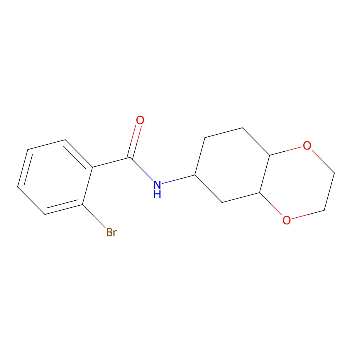 2-bromo-N-(octahydrobenzo[b][1,4]dioxin-6-yl)benzamide molecular structure, CAS 1902938-78-6