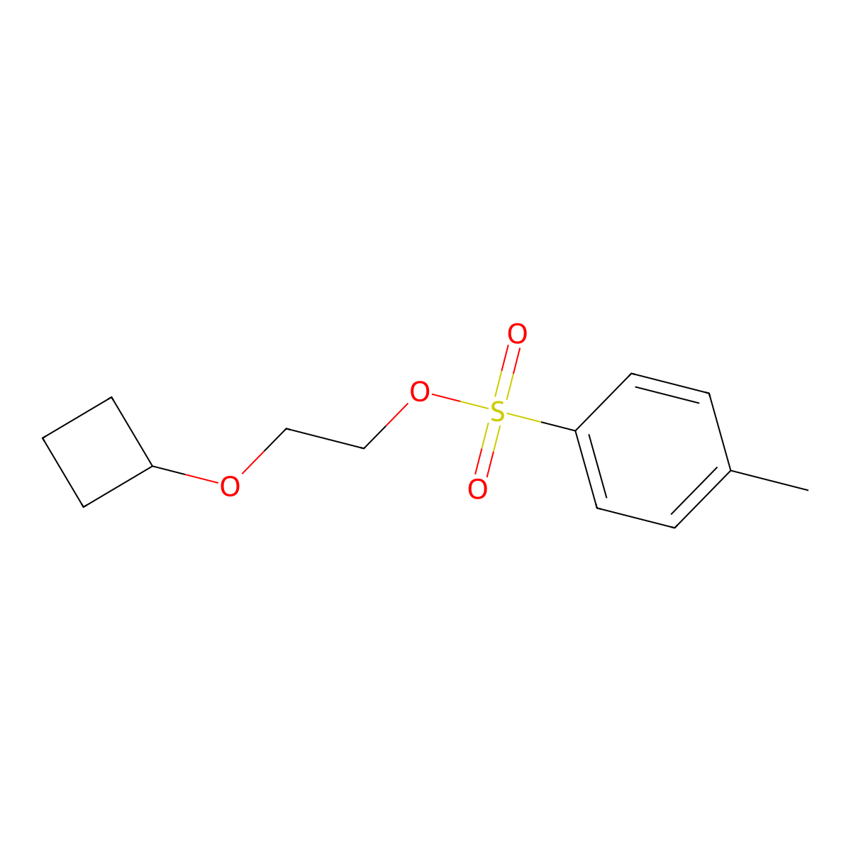 2-Cyclobutoxyethyl 4-methylbenzene-1-sulfonate molecular structure, CAS 1902939-58-5