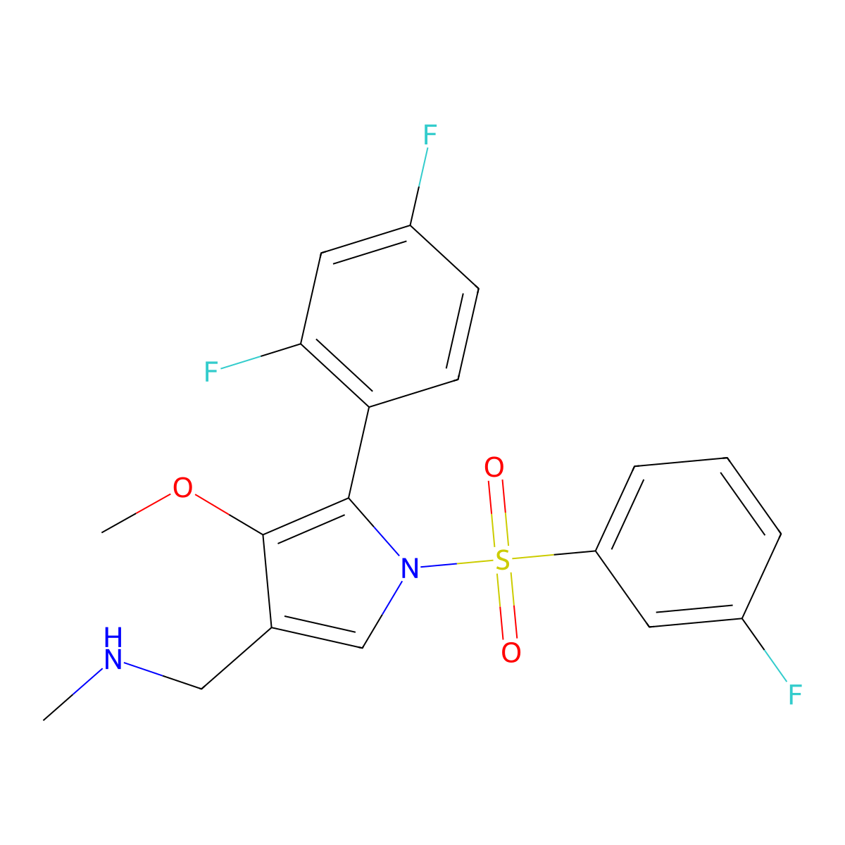 Fexuprazan molecular structure, CAS 1902954-60-2
