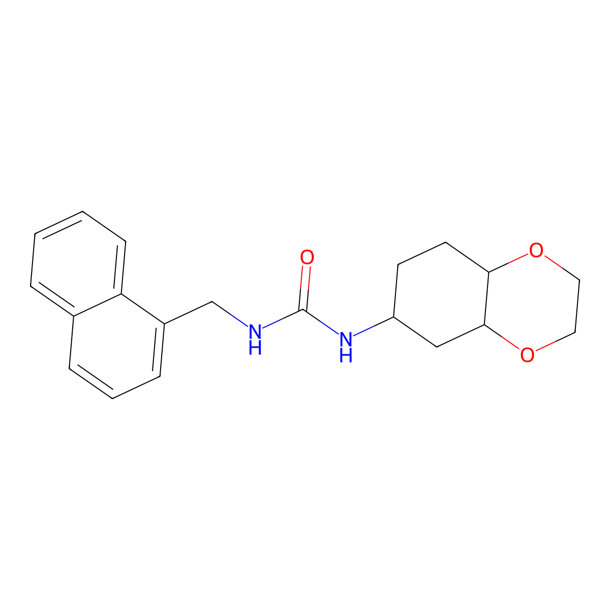 1-(Naphthalen-1-ylmethyl)-3-(octahydrobenzo[b][1,4]dioxin-6-yl)urea molecular structure, CAS 1902960-84-2