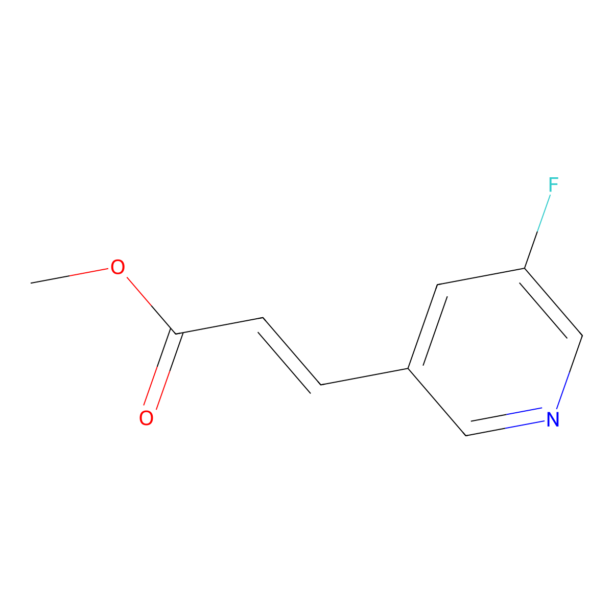 (E)-Methyl 3-(5-fluoropyridin-3-yl)acrylate molecular structure, CAS 1902966-90-8