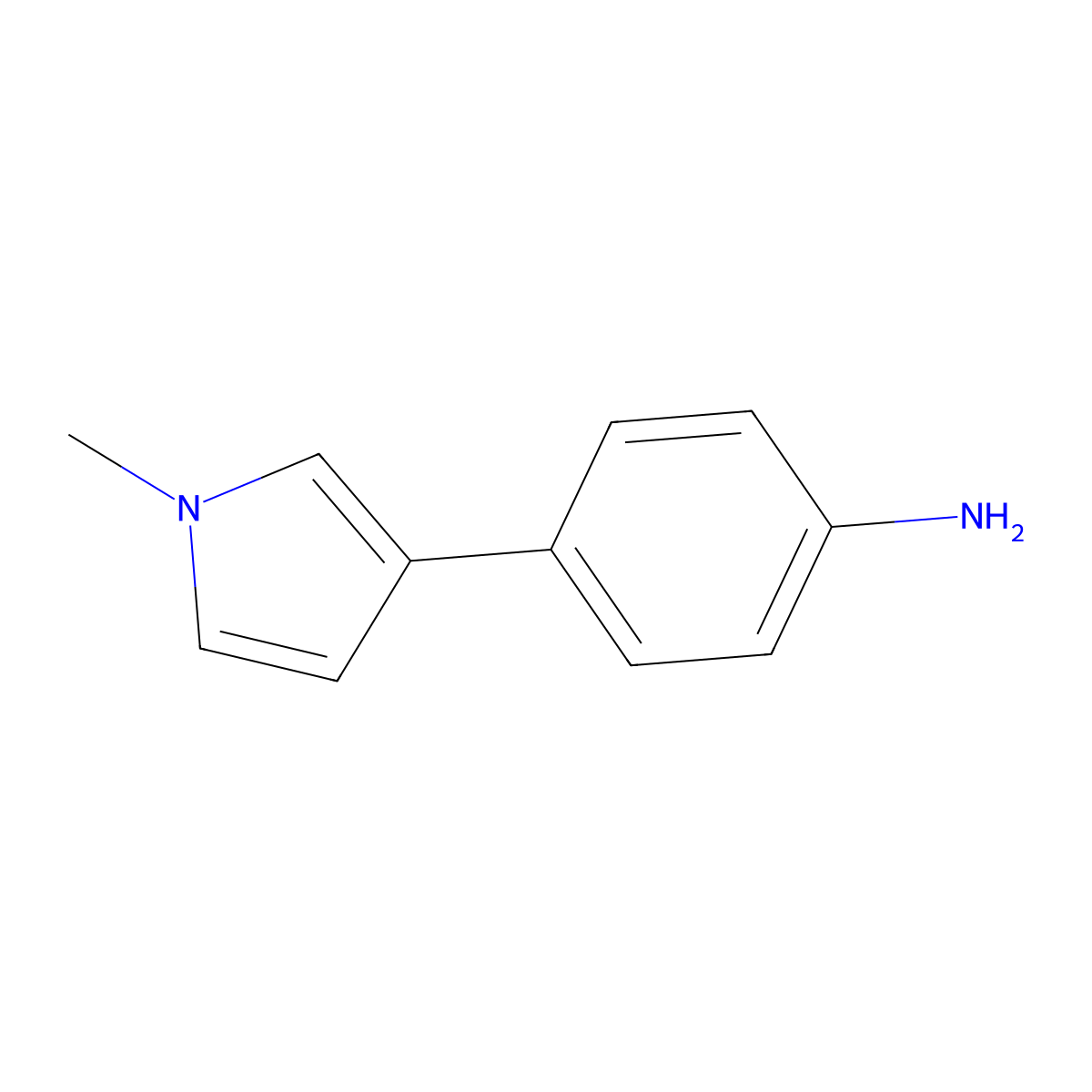 4-(1-Methyl-1h-pyrrol-3-yl)benzenamine molecular structure, CAS 1902976-68-4