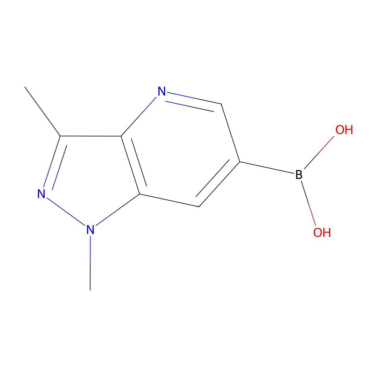 (1,3-Dimethylpyrazolo[4,3-B]pyridin-6-YL)boronic acid molecular structure, CAS 1902976-97-9