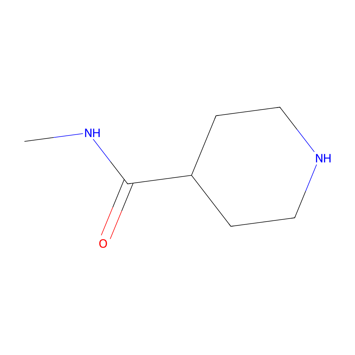 N-methylpiperidine-4-carboxamide molecular structure, CAS 1903-69-1