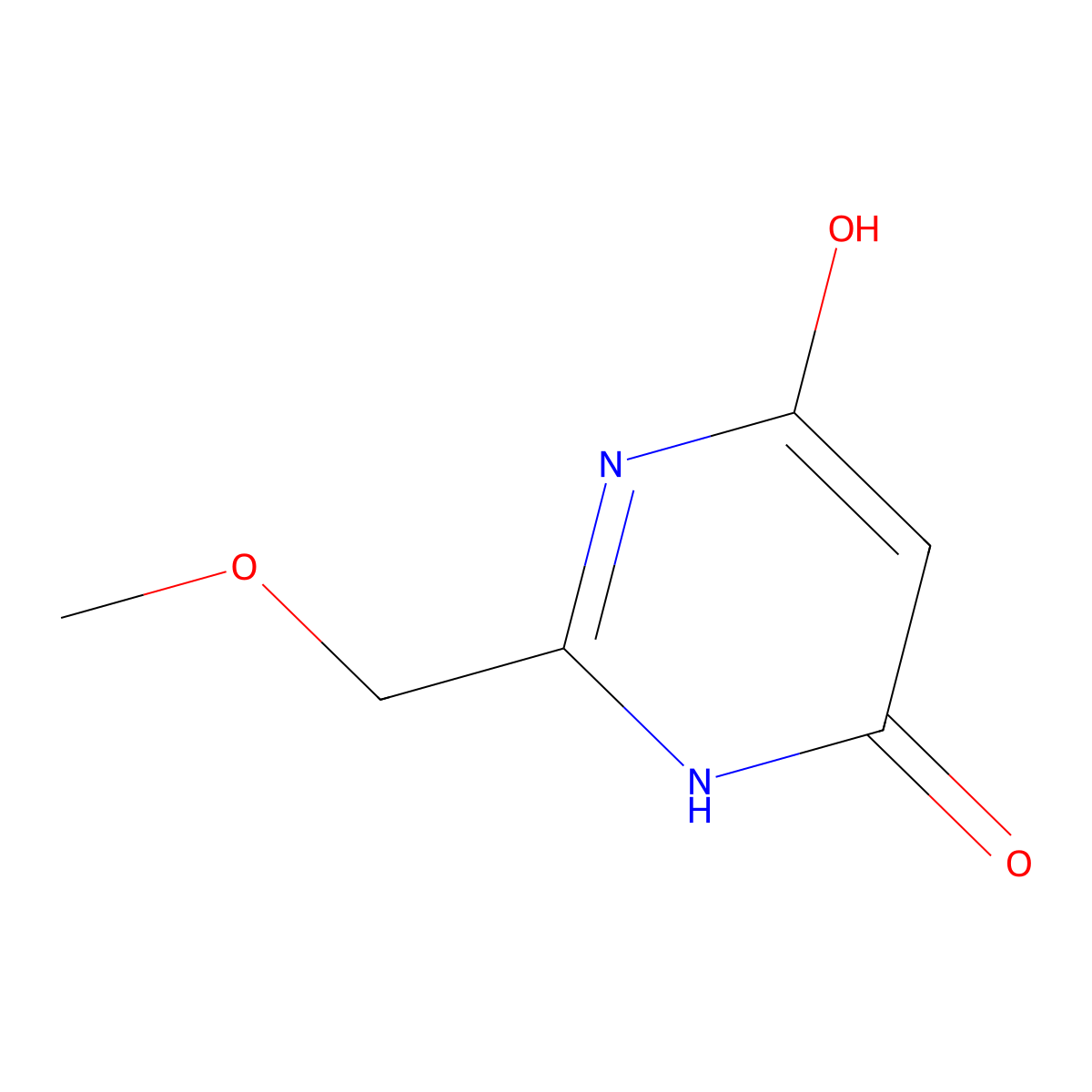 2-(Methoxymethyl)pyrimidine-4,6-diol molecular structure, CAS 1903-90-8