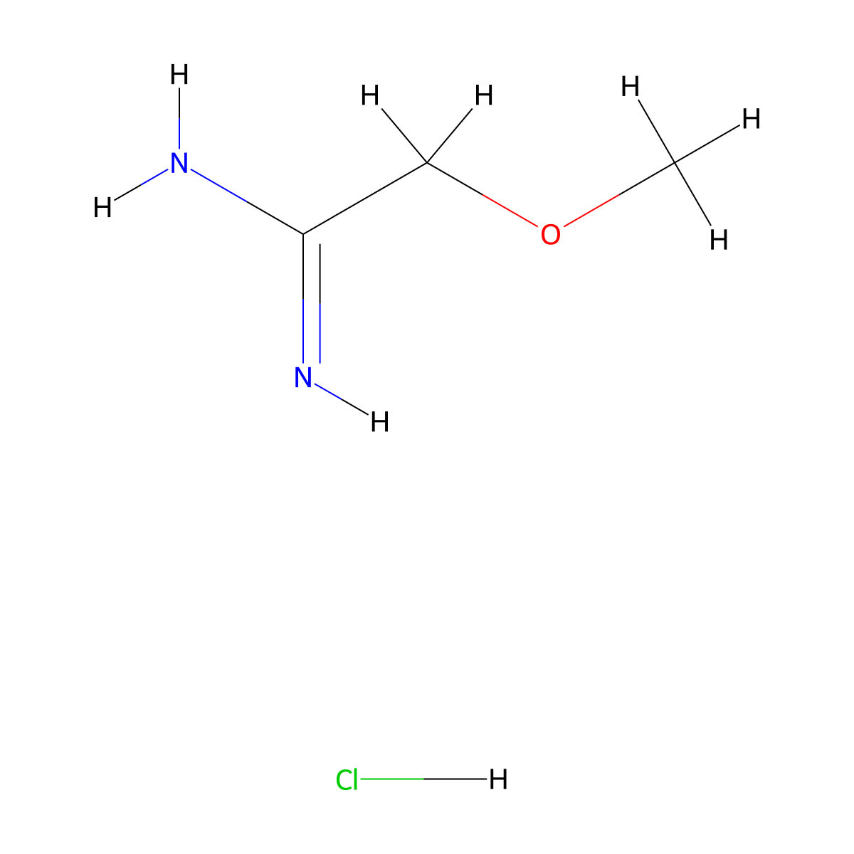 2-Methoxyethanimidamide hydrochloride molecular structure, CAS 1903-91-9