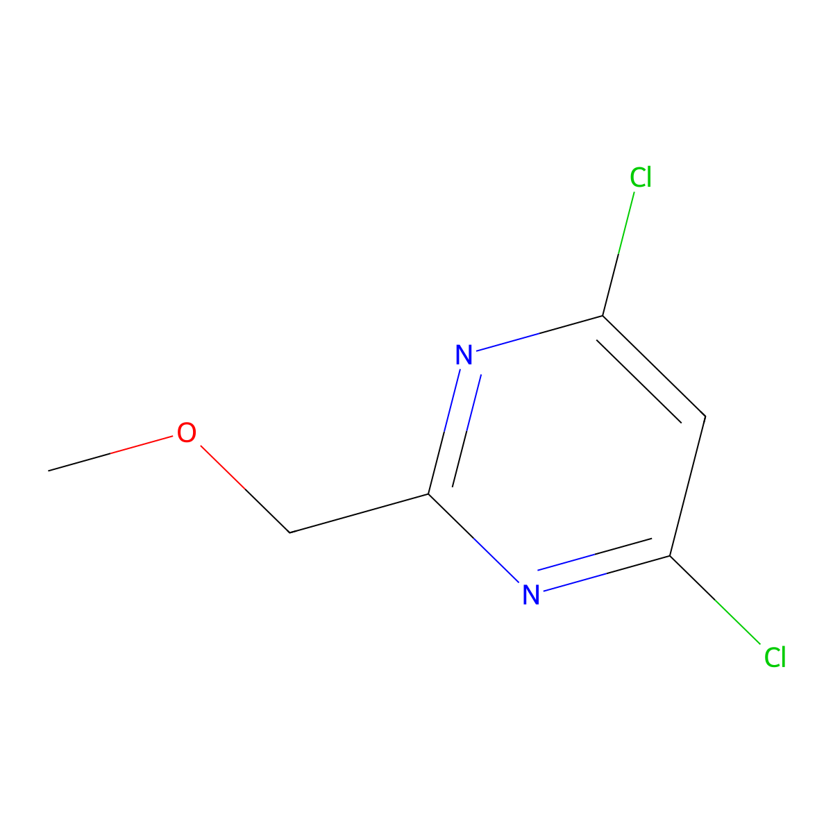 4,6-Dichloro-2-(methoxymethyl)pyrimidine molecular structure, CAS 1903-92-0