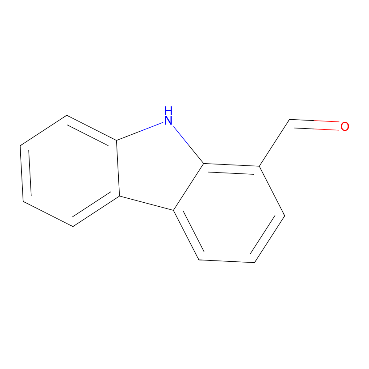 9H-carbazole-1-carbaldehyde molecular structure, CAS 1903-94-2
