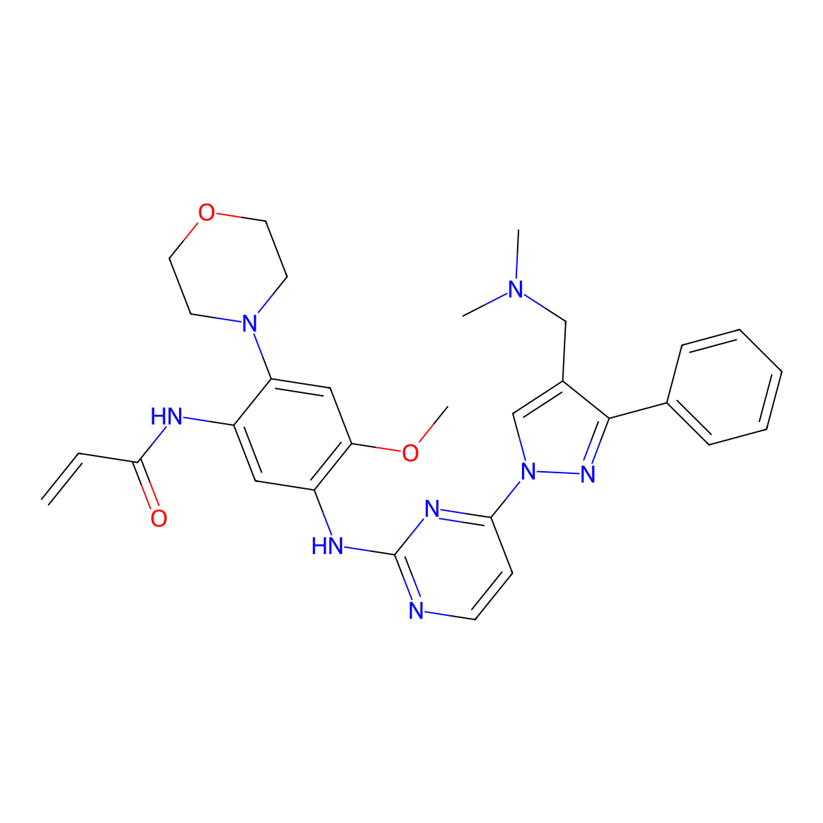 Lazertinib molecular structure, CAS 1903008-80-9