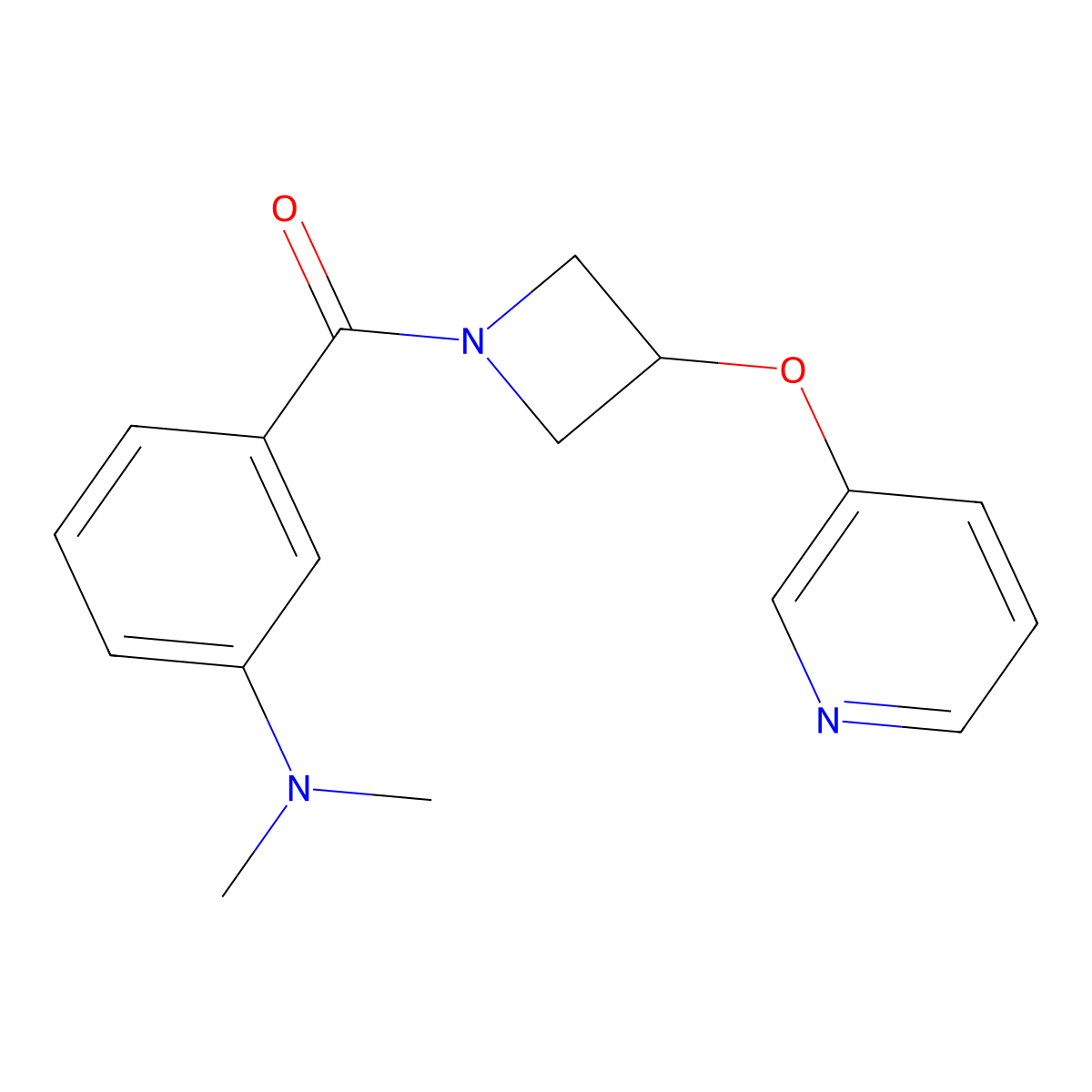 (3-(Dimethylamino)phenyl)(3-(pyridin-3-yloxy)azetidin-1-yl)methanone molecular structure, CAS 1903037-17-1