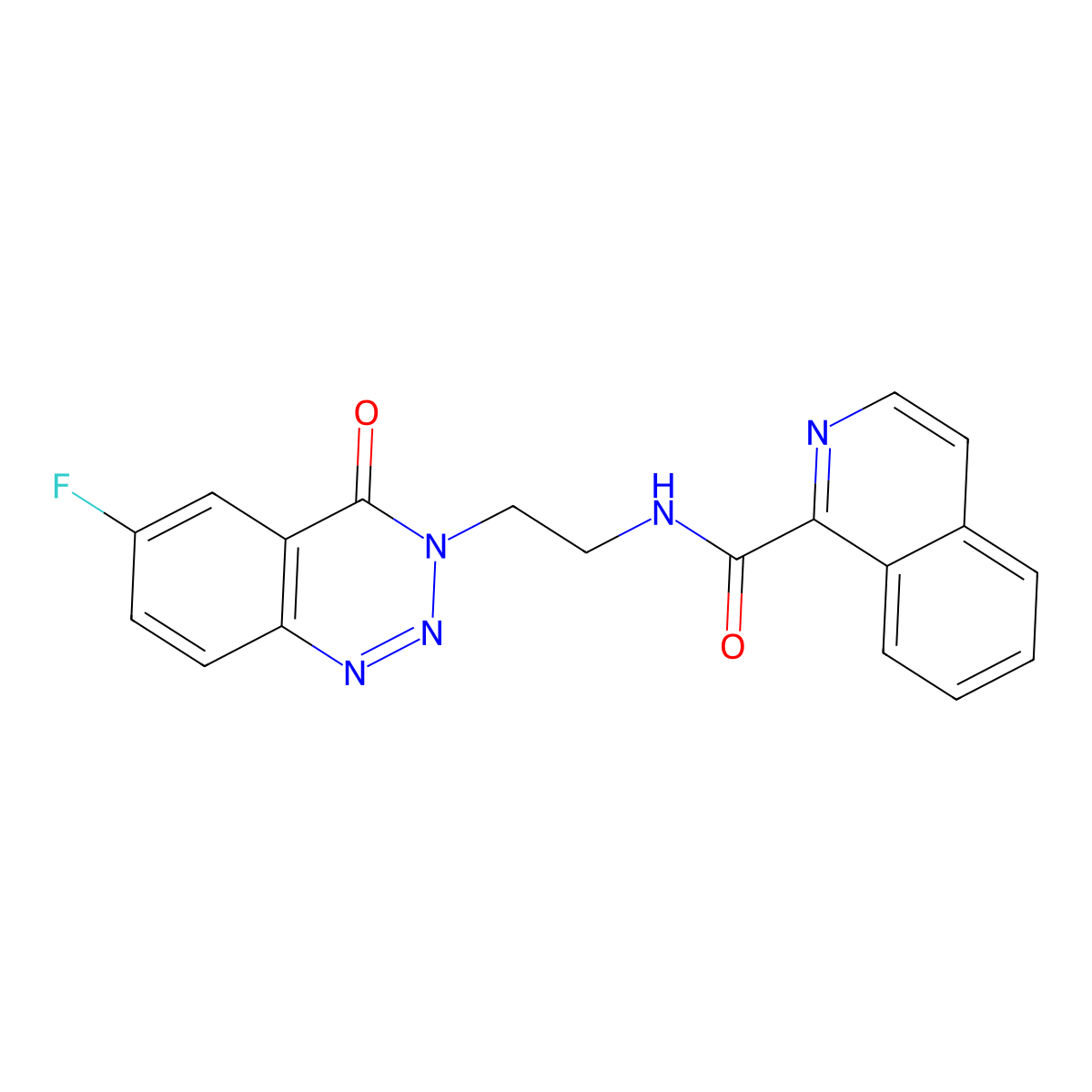 N-(2-(6-fluoro-4-oxobenzo[d][1,2,3]triazin-3(4H)-yl)ethyl)isoquinoline-1-carboxamide molecular structure, CAS 1903046-98-9