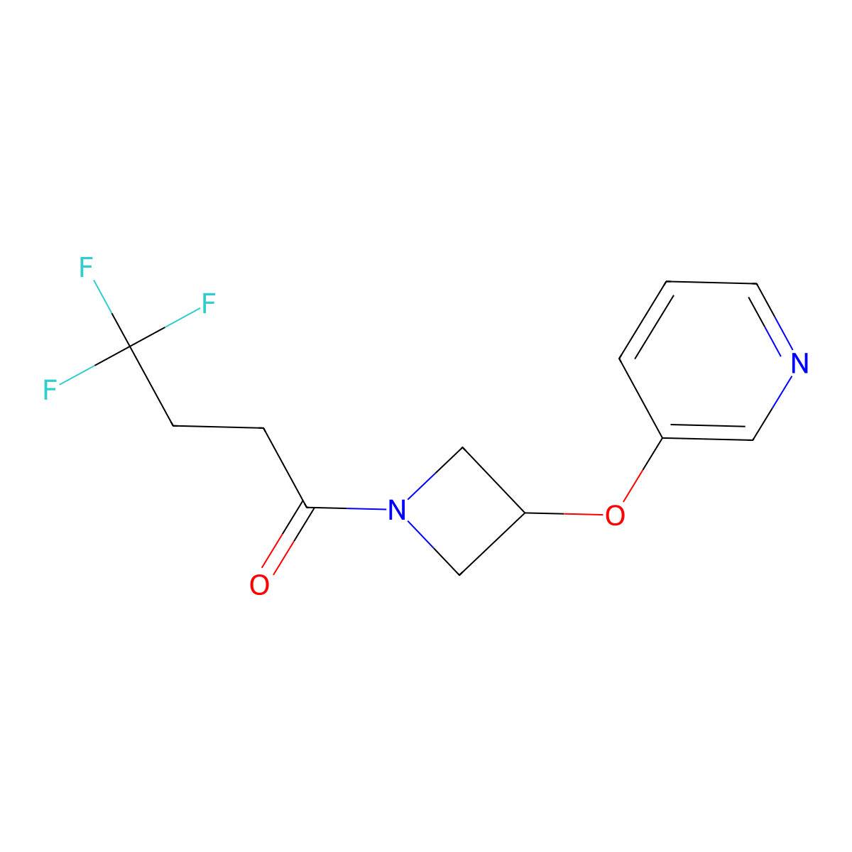 4,4,4-Trifluoro-1-[3-(pyridin-3-yloxy)azetidin-1-yl]butan-1-one molecular structure, CAS 1903058-29-6