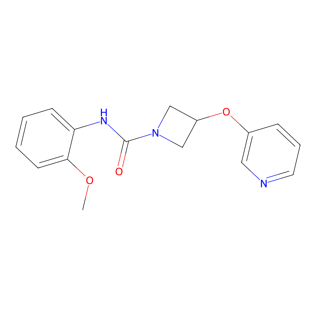 N-(2-methoxyphenyl)-3-(pyridin-3-yloxy)azetidine-1-carboxamide molecular structure, CAS 1903058-33-2