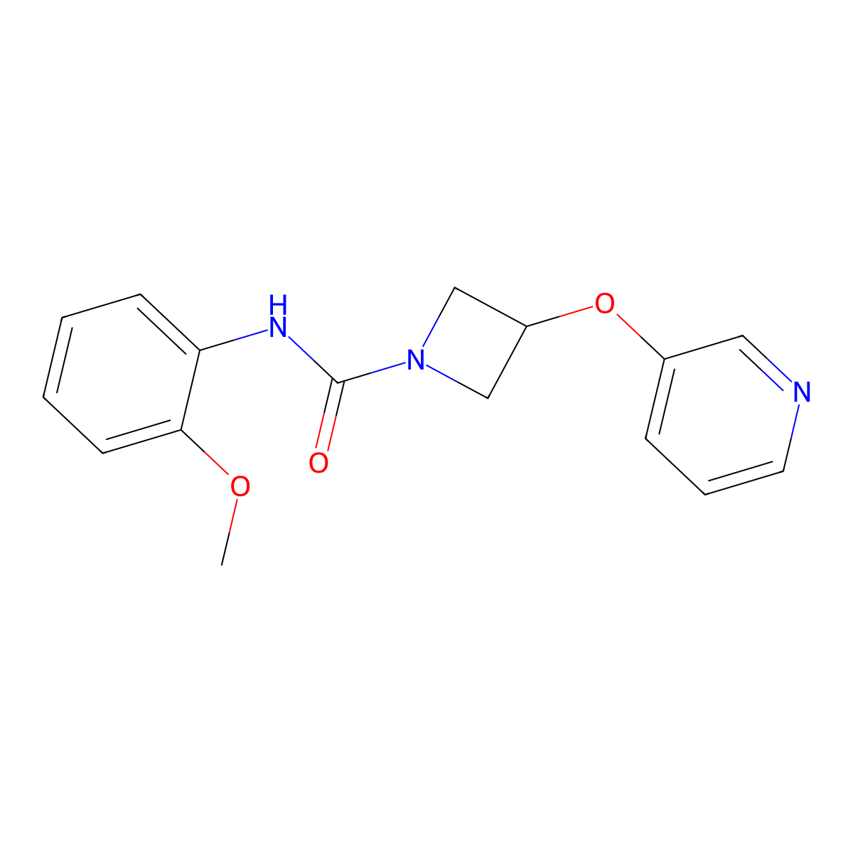 N-(2-methoxyphenyl)-3-(pyridin-3-yloxy)azetidine-1-carboxamide molecular structure, CAS 1903058-33-2