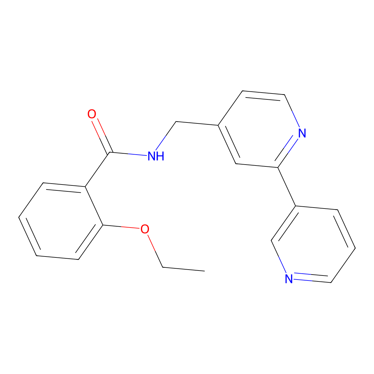 N-({[2,3'-bipyridine]-4-yl}methyl)-2-ethoxybenzamide molecular structure, CAS 1903087-26-2