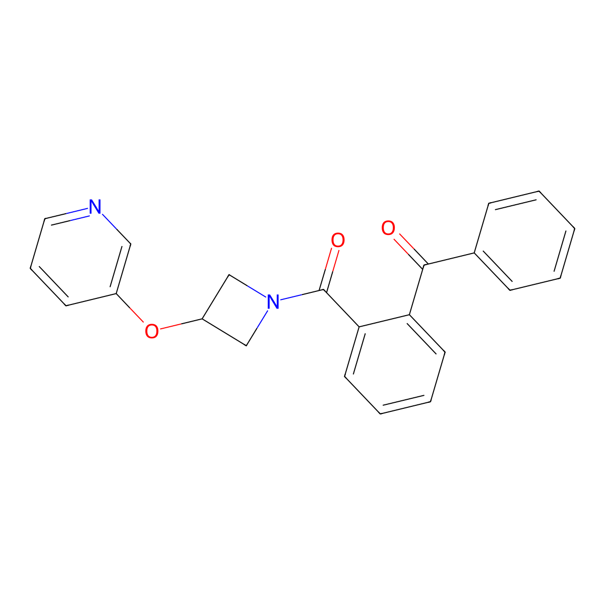 (2-Benzoylphenyl)(3-(pyridin-3-yloxy)azetidin-1-yl)methanone molecular structure, CAS 1903113-94-9