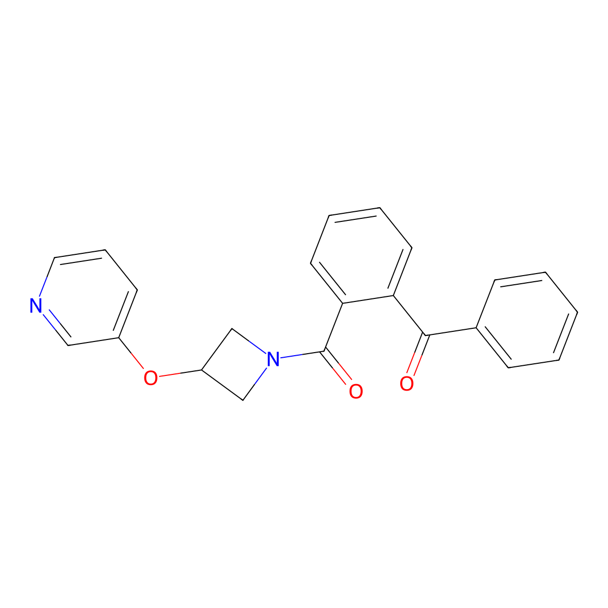 (2-Benzoylphenyl)(3-(pyridin-3-yloxy)azetidin-1-yl)methanone molecular structure, CAS 1903113-94-9