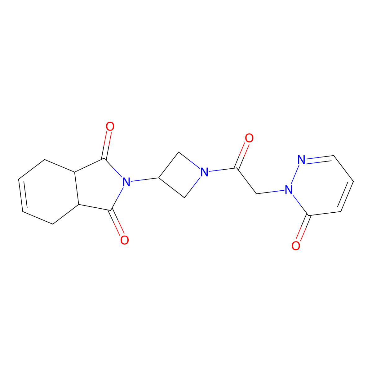 2-(1-(2-(6-oxopyridazin-1(6H)-yl)acetyl)azetidin-3-yl)-3a,4,7,7a-tetrahydro-1H-isoindole-1,3(2H)-dione molecular structure, CAS 1903141-68-3
