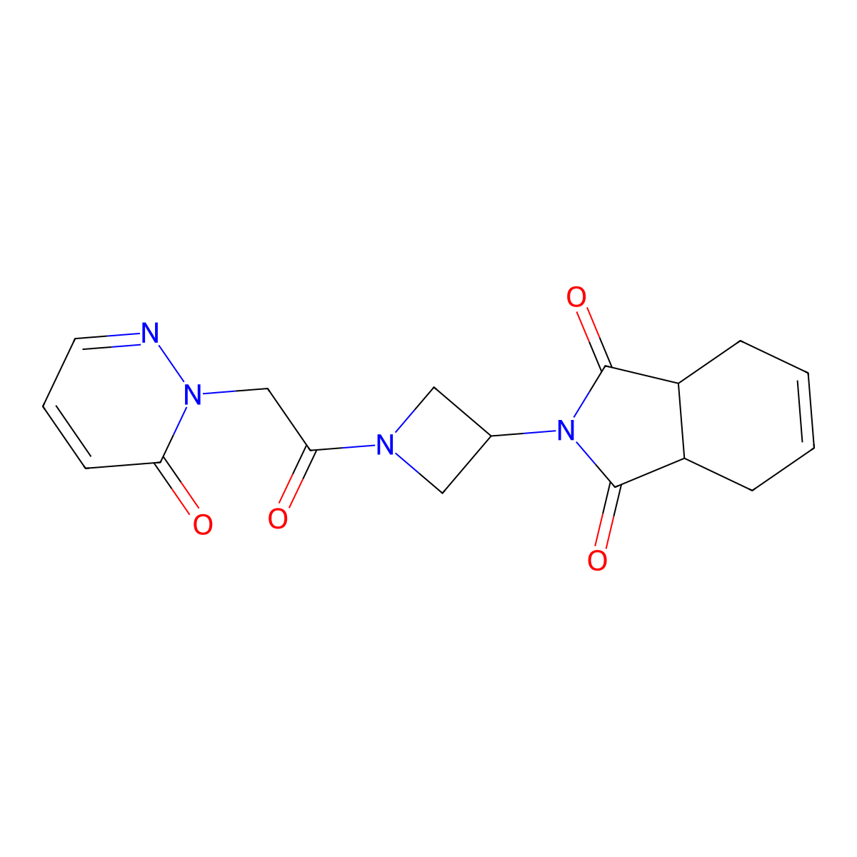 2-(1-(2-(6-oxopyridazin-1(6H)-yl)acetyl)azetidin-3-yl)-3a,4,7,7a-tetrahydro-1H-isoindole-1,3(2H)-dione molecular structure, CAS 1903141-68-3