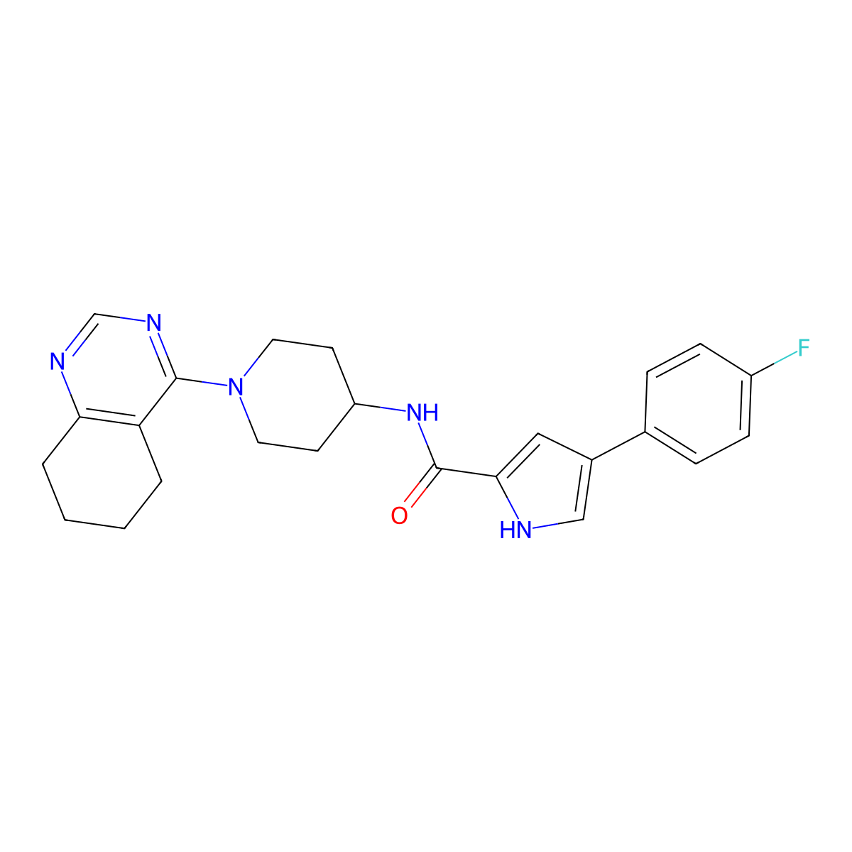 4-(4-fluorophenyl)-N-[1-(5,6,7,8-tetrahydroquinazolin-4-yl)piperidin-4-yl]-1H-pyrrole-2-carboxamide molecular structure, CAS 1903141-71-8