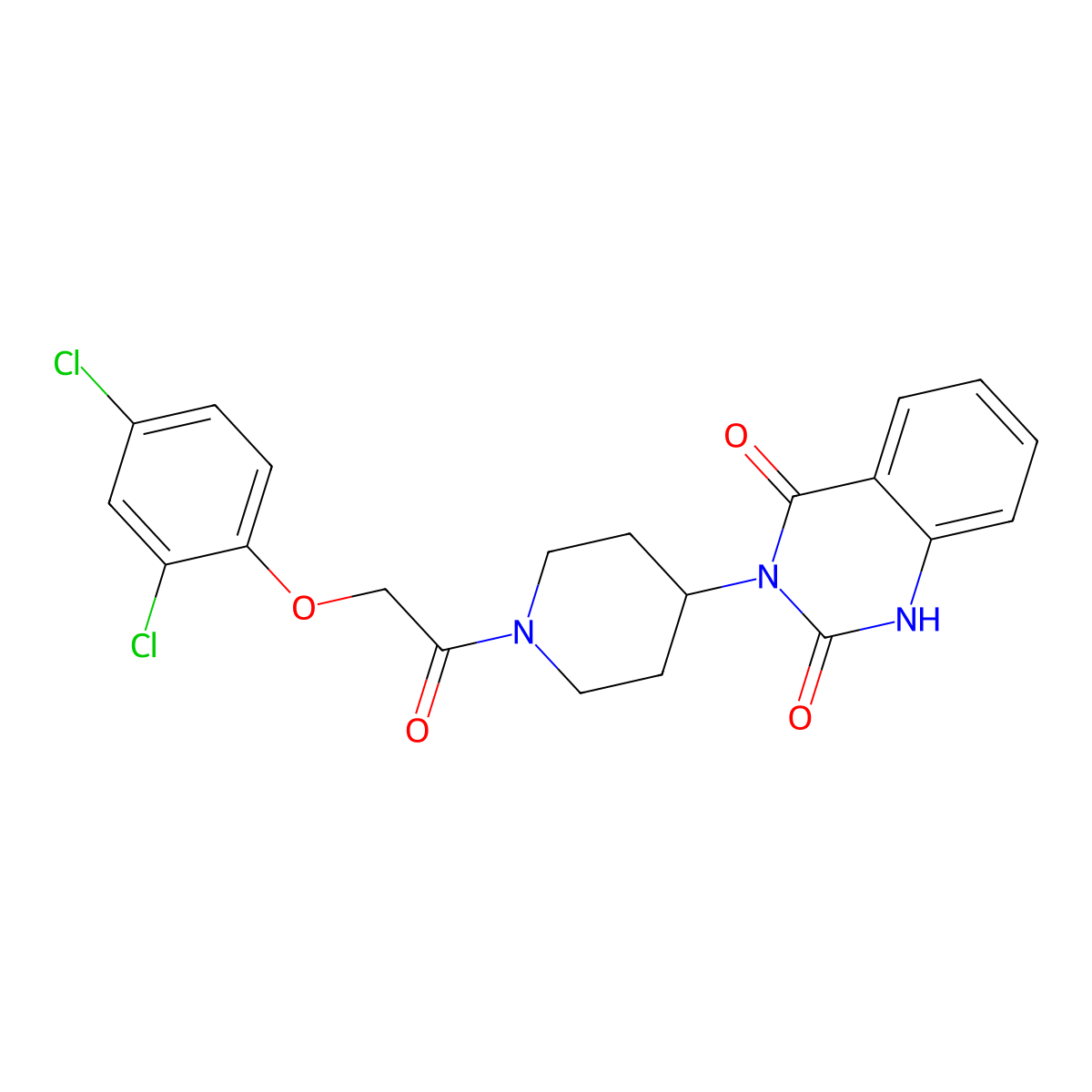 3-(1-(2-(2,4-dichlorophenoxy)acetyl)piperidin-4-yl)quinazoline-2,4(1H,3H)-dione molecular structure, CAS 1903157-14-1