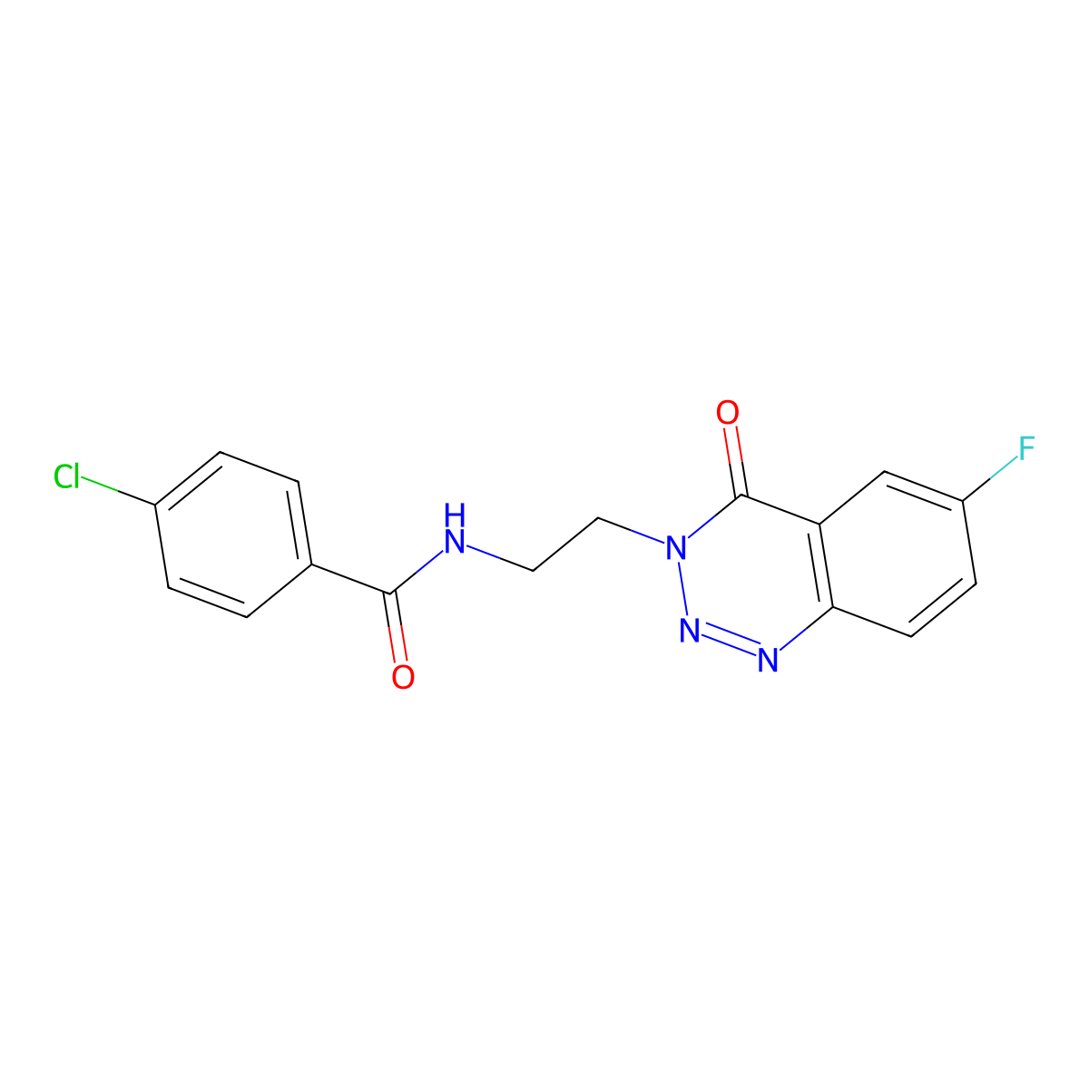 4-chloro-N-(2-(6-fluoro-4-oxobenzo[d][1,2,3]triazin-3(4H)-yl)ethyl)benzamide molecular structure, CAS 1903164-84-0