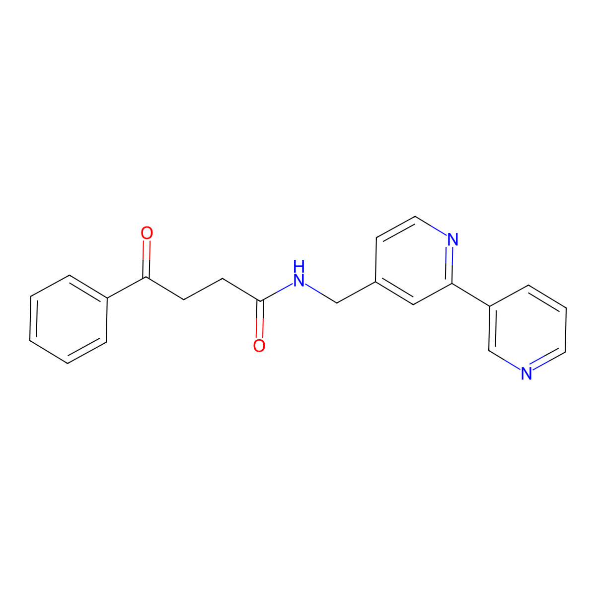 N-([2,3'-bipyridin]-4-ylmethyl)-4-oxo-4-phenylbutanamide molecular structure, CAS 1903168-89-7